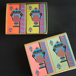 Vintage Playing Cards with Greek Key and Urn Theme
